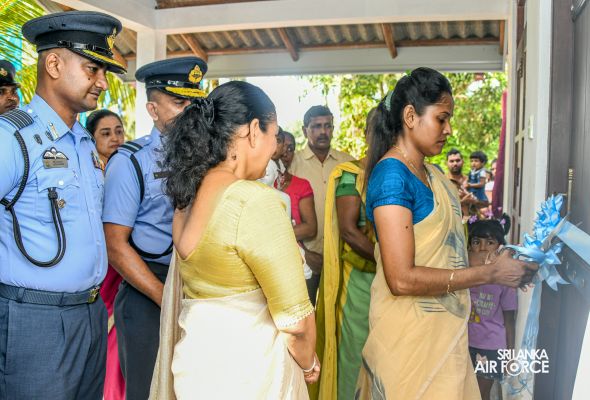 SLAF SEVA VANITHA UNIT CONDUCTS A
HOUSE WARMING CEREMONY